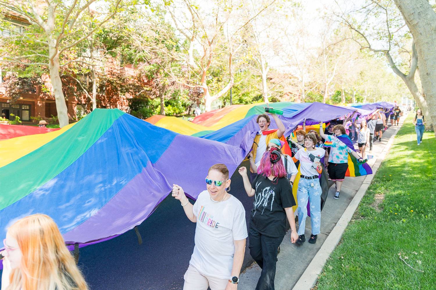Young people at Pride